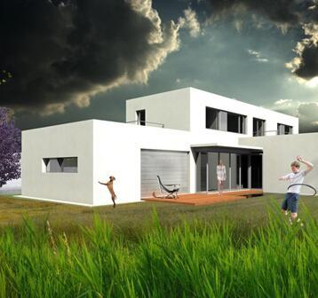 nízkoenergetické domy - novostavba rodinného domu v Újezdě nad Lesy